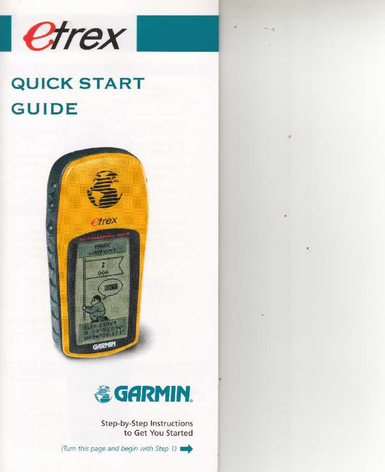 garmin etrex 30 instruction manual